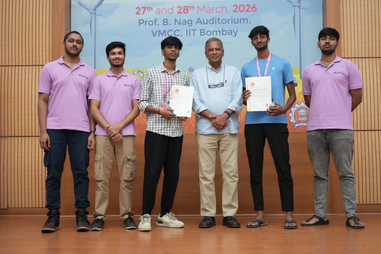 Mr. Abhishek Nehru at the e-Yantra National Robotics Competition finale, IIT Bombay